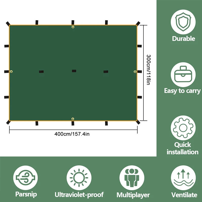 3x3M 3x4M 4x4M αδιάβροχη σκηνή από μουσαμά Υπερελαφρύ Κάμπινγκ με κουβούκλιο Τουριστικό καταφύγιο ηλιοθεραπείας παραλίας για υπαίθριο μπάρμπεκιου για πικνίκ