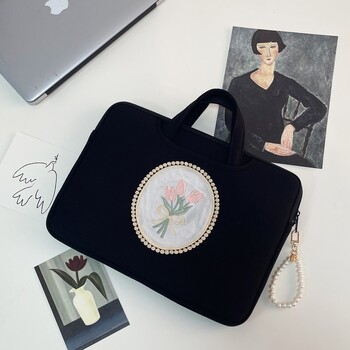 Fashion Computer Handbag Κατάλληλη για Macbook 13/13.3/14/15.6/16 ιντσών και iPad 11 ιντσών αντικραδασμική και ελαφριά τσάντα φορητού υπολογιστή