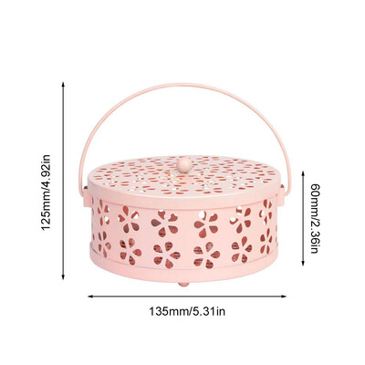 Μαγνητικό φορητό απωθητικό κουτί με κάλυμμα Κάμπινγκ δίσκος κουνουπιών αντιανεμικός απωθητικός καυστήρας θυμιάματος για εσωτερικούς εξωτερικούς χώρους