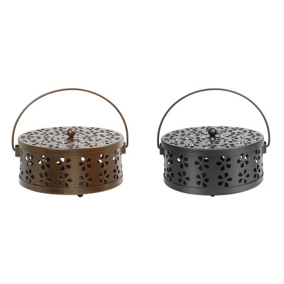 Μαγνητικό φορητό απωθητικό κουτί με κάλυμμα Κάμπινγκ δίσκος κουνουπιών αντιανεμικός απωθητικός καυστήρας θυμιάματος για εσωτερικούς εξωτερικούς χώρους