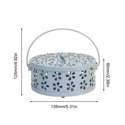 Μαγνητικό φορητό απωθητικό κουτί με κάλυμμα Κάμπινγκ δίσκος κουνουπιών αντιανεμικός απωθητικός καυστήρας θυμιάματος για εσωτερικούς εξωτερικούς χώρους