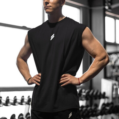 2024 Summer Fitness Sports Tank Top Ανδρικά αναπνεύσιμα, χαλαρά διχτυωτά προπόνηση Αμάνικα μπλούζες γρήγορου στεγνώματος ανδρικό γιλέκο για τρέξιμο Tank Top