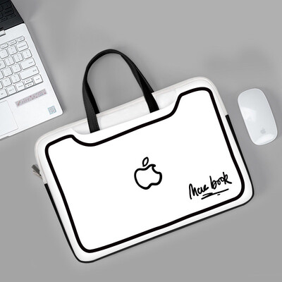 Απλή τσάντα φορητού υπολογιστή Θήκη για φορητό υπολογιστή Δημιουργικό λογότυπο Τσάντα PU αντικραδασμική τσάντα μεταφοράς 13 14 15 17 ιντσών για Macbook/Dell/HP/Asus