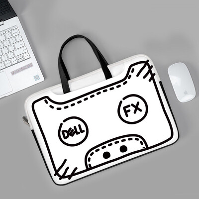 Απλή τσάντα φορητού υπολογιστή Θήκη για φορητό υπολογιστή Δημιουργικό λογότυπο Τσάντα PU αντικραδασμική τσάντα μεταφοράς 13 14 15 17 ιντσών για Macbook/Dell/HP/Asus