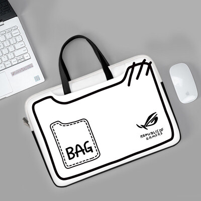 Απλή τσάντα φορητού υπολογιστή Θήκη για φορητό υπολογιστή Δημιουργικό λογότυπο Τσάντα PU αντικραδασμική τσάντα μεταφοράς 13 14 15 17 ιντσών για Macbook/Dell/HP/Asus