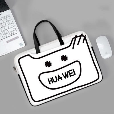 Απλή τσάντα φορητού υπολογιστή Θήκη για φορητό υπολογιστή Δημιουργικό λογότυπο Τσάντα PU αντικραδασμική τσάντα μεταφοράς 13 14 15 17 ιντσών για Macbook/Dell/HP/Asus