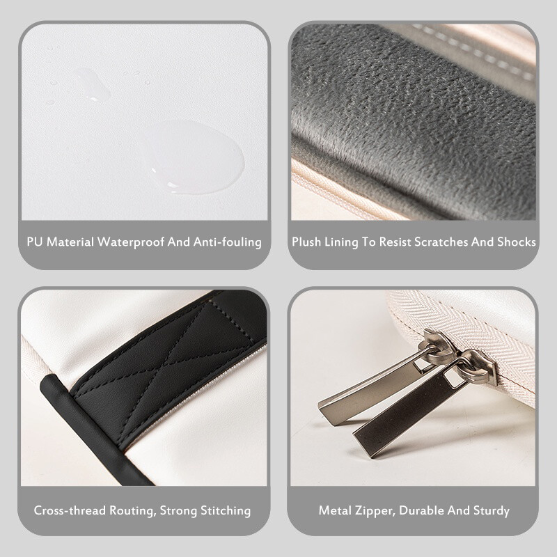 Απλή τσάντα φορητού υπολογιστή Θήκη για φορητό υπολογιστή Δημιουργικό λογότυπο Τσάντα PU αντικραδασμική τσάντα μεταφοράς 13 14 15 17 ιντσών για Macbook/Dell/HP/Asus