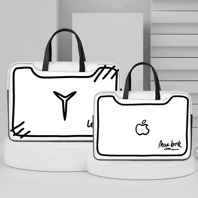 Απλή τσάντα φορητού υπολογιστή Θήκη για φορητό υπολογιστή Δημιουργικό λογότυπο Τσάντα PU αντικραδασμική τσάντα μεταφοράς 13 14 15 17 ιντσών για Macbook/Dell/HP/Asus