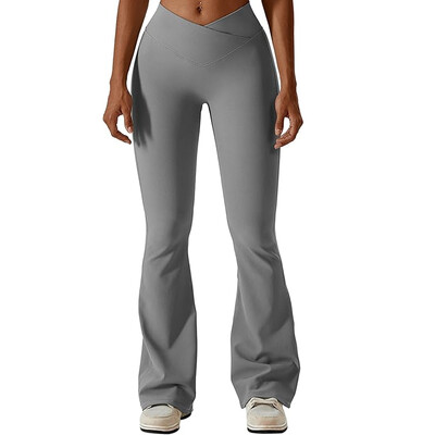 Γυναικεία Γιόγκα Σταυρός Ψηλόμεσο Παντελόνι Φουντωτό Στενό Scrunch Butt Lifting Dance Sport Παντελόνι Γυμναστήριο Τρέξιμο Fitness Αναπνεύσιμο κολάν