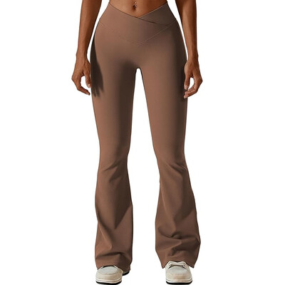 Γυναικεία Γιόγκα Σταυρός Ψηλόμεσο Παντελόνι Φουντωτό Στενό Scrunch Butt Lifting Dance Sport Παντελόνι Γυμναστήριο Τρέξιμο Fitness Αναπνεύσιμο κολάν