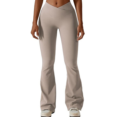 Γυναικεία Γιόγκα Σταυρός Ψηλόμεσο Παντελόνι Φουντωτό Στενό Scrunch Butt Lifting Dance Sport Παντελόνι Γυμναστήριο Τρέξιμο Fitness Αναπνεύσιμο κολάν