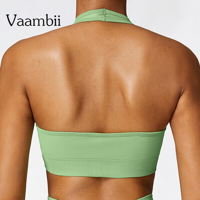 Yoga Gym Crop Top Безшевен Push Up Спортен сутиен Красота на гърба Спортни горнища Gym Дамски спортен сутиен Топ Сутиен Дишащ фитнес топ
