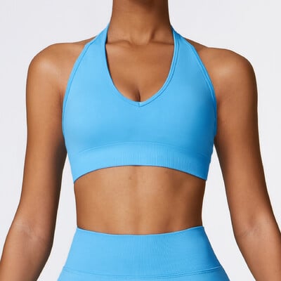 Top crop pentru gimnastică, fără sudură, sutien sport Push Up, frumusețe din spate, topuri sportive, gimnastică, femei, sutien sport, sutien, sutien de fitness, respirabil