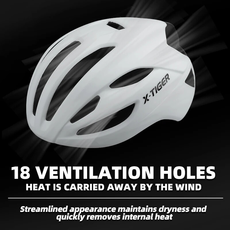 X-TIGER Ελαφριά Κράνη για Ενήλικες Ρυθμιζόμενο κράνος ποδηλάτου 58-61cm Κράνος ποδηλασίας ορεινού αγώνα MTB 27*15cm