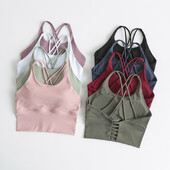 Αθλητικό σουτιέν χωρίς νικέλιο Γυναικείο γυμναστήριο για τρέξιμο φανελάκι Αθλητικό γιλέκο γυμναστικής Εσώρουχα αντικραδασμικά Push Up σουτιέν γιόγκα