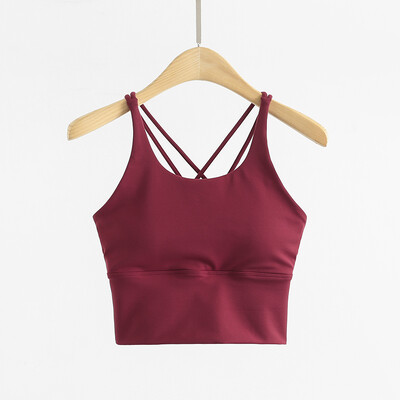 Αθλητικό σουτιέν χωρίς νικέλιο Γυναικείο γυμναστήριο για τρέξιμο φανελάκι Αθλητικό γιλέκο γυμναστικής Εσώρουχα αντικραδασμικά Push Up σουτιέν γιόγκα