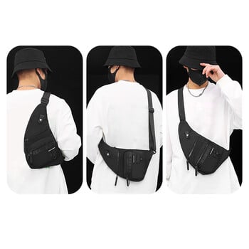 TOMSHOO Sling Backpack Chest Pack Τσάντα ώμου Τσάντα χιαστί για άνδρες Πεζοπορία Ταξίδια ποδηλασίας Αδιάβροχη μικρή τσάντα αποθήκευσης