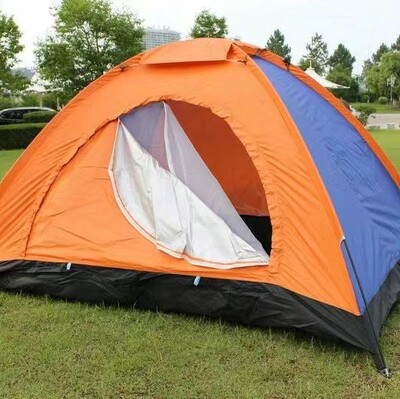 Σκηνή Κάμπινγκ 3-4 Ατόμων Ultralight Μονής Στρώσης Αδιάβροχη Αντι-UV Αποτροπή κουνουπιών Φορητή Εξωτερική Φορητή Σκηνή Ταξιδιωτικής Παραλίας