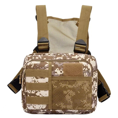 Tactics Vest Bag Streetwear Chest Bag Fashion Φορητές τσάντες Oxford Outdoor με πολλές τσέπες αδιάβροχες για ταξίδια για τρέξιμο