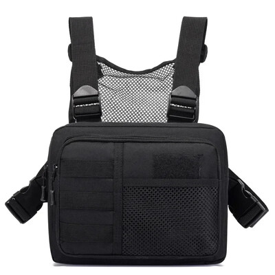 Tactics Vest Bag Streetwear Chest Bag Fashion Φορητές τσάντες Oxford Outdoor με πολλές τσέπες αδιάβροχες για ταξίδια για τρέξιμο