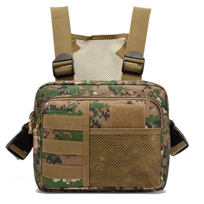Tactics Vest Bag Streetwear Chest Bag Fashion Φορητές τσάντες Oxford Outdoor με πολλές τσέπες αδιάβροχες για ταξίδια για τρέξιμο