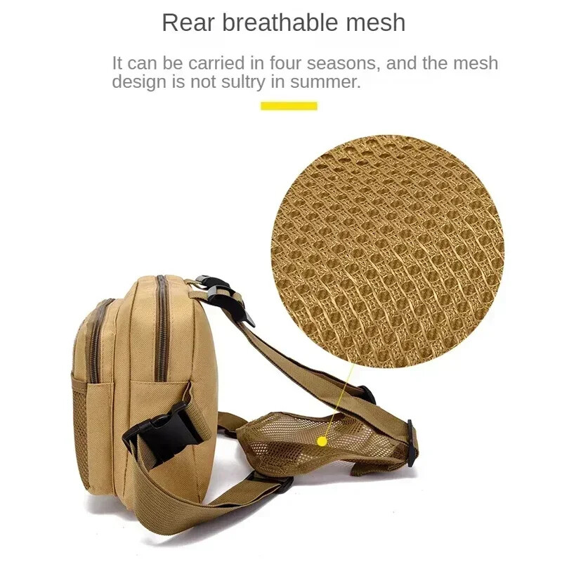 Tactics Vest Bag Streetwear Chest Bag Fashion Φορητές τσάντες Oxford Outdoor με πολλές τσέπες αδιάβροχες για ταξίδια για τρέξιμο