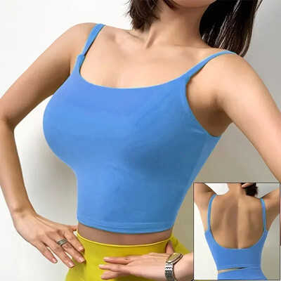 Cloud Hide AKTÍVNE dievčenské športové podprsenky, cvičebné spodné prádlo, tielko, domáce joga, skrátené tielko XL, tanec, beh, vesta, sexi fitness tričko