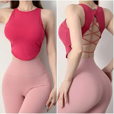 Cloud Hide AKTÍVNE dievčenské športové podprsenky, cvičebné spodné prádlo, tielko, domáce joga, skrátené tielko XL, tanec, beh, vesta, sexi fitness tričko