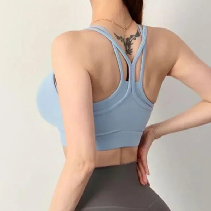 Cloud Hide AKTÍVNE dievčenské športové podprsenky, cvičebné spodné prádlo, tielko, domáce joga, skrátené tielko XL, tanec, beh, vesta, sexi fitness tričko