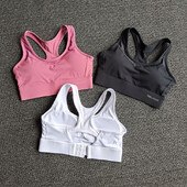 Dámska športová podprsenka, podprsenka na jogu, podprsenky do posilňovne, crop top, push-up podprsenky, cvičebné tielka, sieťované spodné prádlo na chrbte, dámska braletka