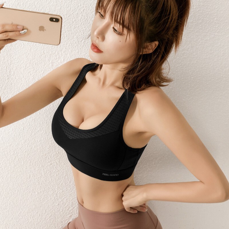 Dámska športová podprsenka, podprsenka na jogu, podprsenky do posilňovne, crop top, push-up podprsenky, cvičebné tielka, sieťované spodné prádlo na chrbte, dámska braletka
