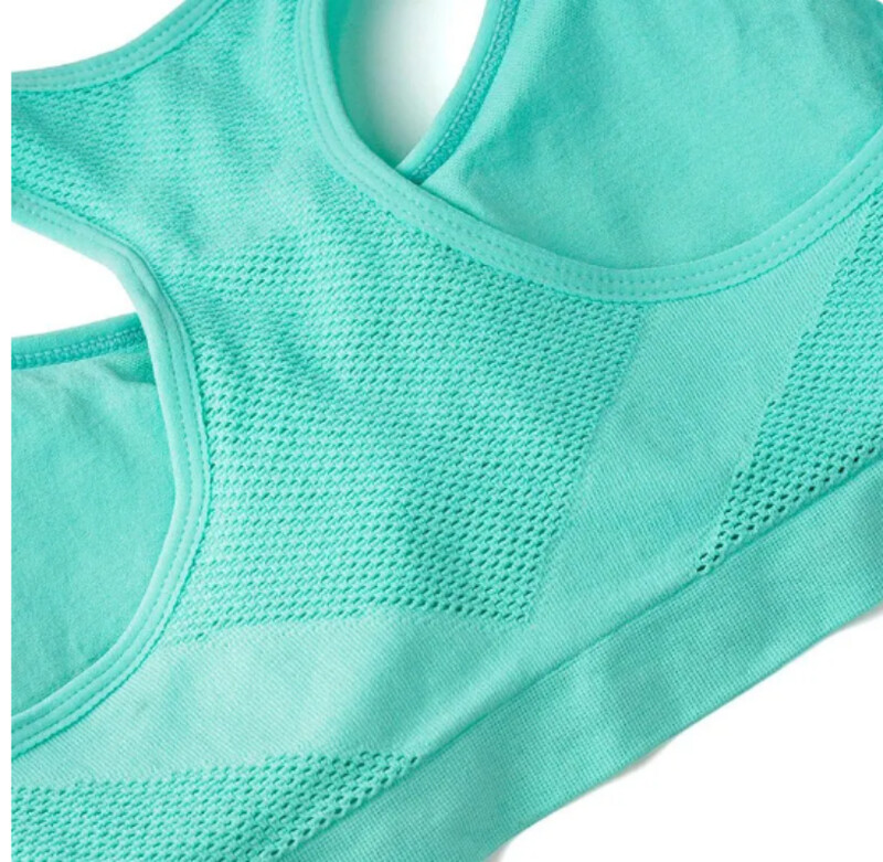 Γυναικείο αθλητικό σουτιέν που απορροφά τον ιδρώτα που αναπνέει με επένδυση, γυμναστήριο, γυμναστική για τρέξιμο, εσώρουχα για γιόγκα χωρίς ραφή