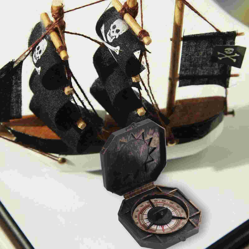 Unikátny vianočný pirátsky kapitánsky kompas Pirátska loď darček Vintage halloweenská párty Luxusná pirátska loď darček kompas