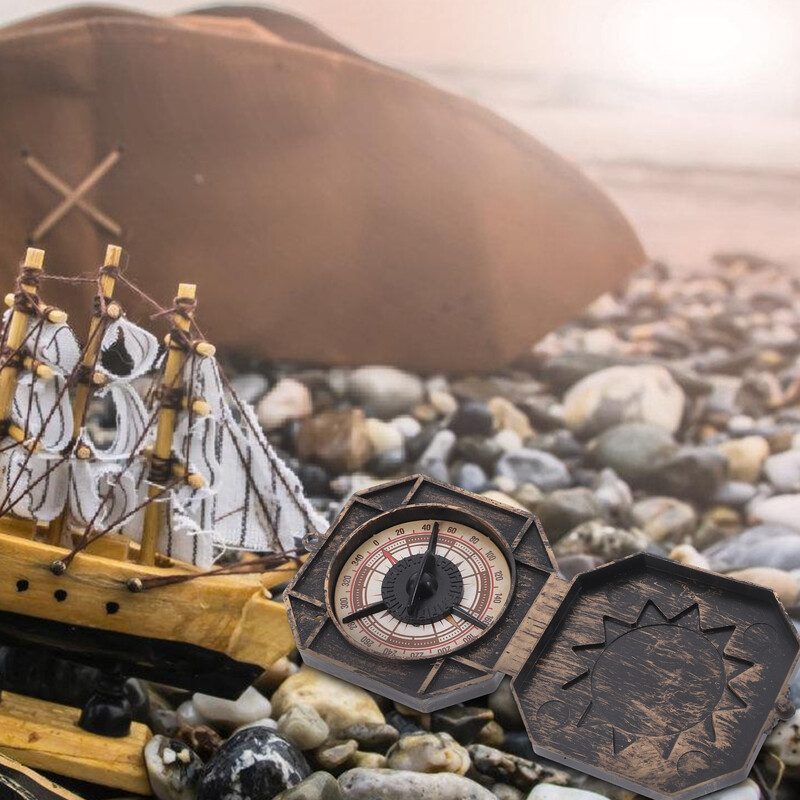 Unikátny vianočný pirátsky kapitánsky kompas Pirátska loď darček Vintage halloweenská párty Luxusná pirátska loď darček kompas