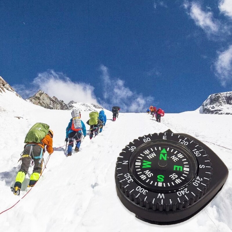 5 ks mini prenosný kompasový remienok na hodinky, navigačný kompas, náramkový popruh na hodinky, navigačný kompas, popruh na hodinky, prežitie