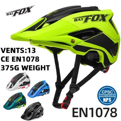 BATFOX velosipēdistu ķivere viegla pneimatiskā velosipēda ķivere vīriešiem sievietēm MTB kalnu ceļu Ciclismo riteņbraukšanas drošības vāciņš casco bicicleta