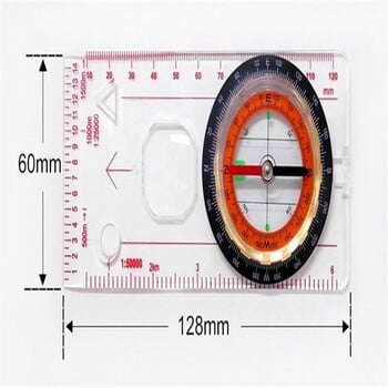 Επαγγελματικός φορητός μεγεθυντικός χάρακας πυξίδας Κλίμακα Scout Πεζοπορία Κάμπινγκ Βαρκάδα Προσανατολισμός Χάρτης Drop shipping
