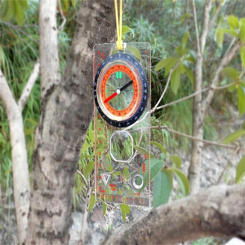 Profesionálny prenosný zväčšovací kompas, pravítko, mierka, skautská turistika, kempovanie, člnkovanie, orientačný beh, mapa, dropshipping