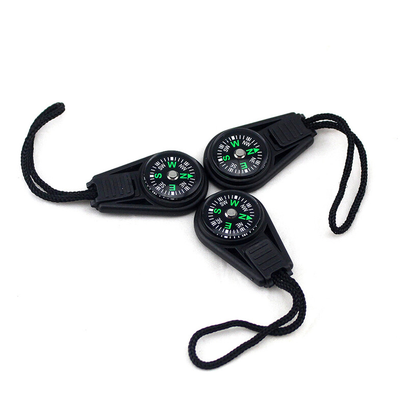 Mini kompasas ABS kempingo žygiams kišeninis kompasas pakabukas nešiojamasis laipiojimo jojimas vaikams dovanų išgyvenimo lauke įranga