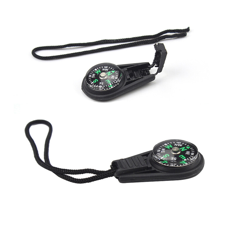 Mini kompasas ABS kempingo žygiams kišeninis kompasas pakabukas nešiojamasis laipiojimo jojimas vaikams dovanų išgyvenimo lauke įranga