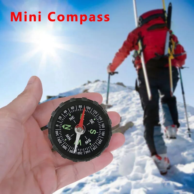 Busolă portabilă de 45 mm Busolă portabilă pentru alpinism Drumeții Camping Navigație Sport Gadget în aer liber Instrumente de supraviețuire în caz de urgență