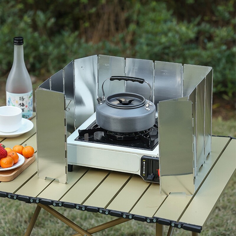 Σόμπα εξωτερικού χώρου Ανεμοθωράκιση Εξοπλισμός Κάμπινγκ Πτυσσόμενη Σόμπα Παρμπρίζ Υπερελαφριές Κουζίνες Ανεμοστρόβιλοι Προμήθειες Κάμπινγκ