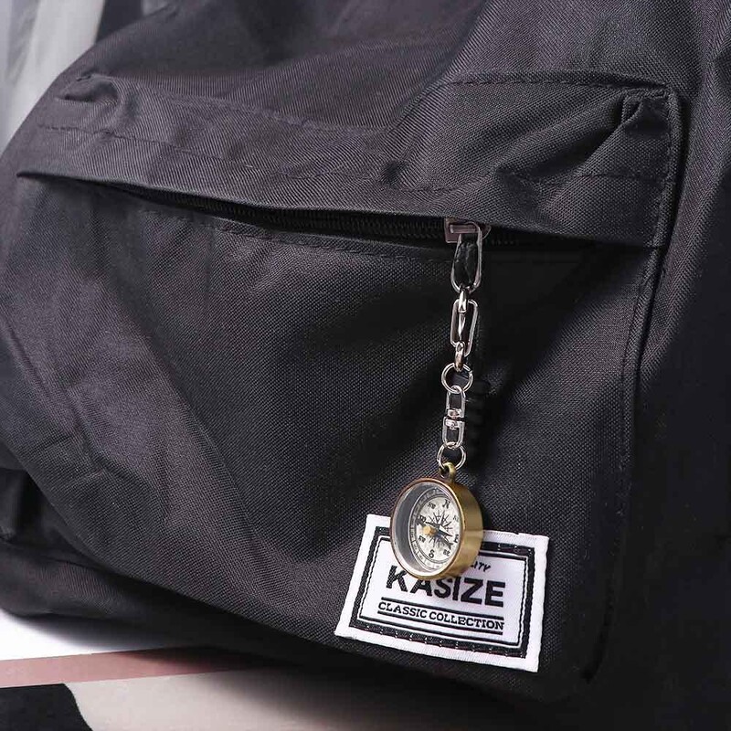 Raktų pakabukas laipiojimo įranga Cinko lydinio kelionės dovana Nešiojamas senovinis kišeninis kompasas stovyklavimo kompasas mini kompasas raktų pakabukas