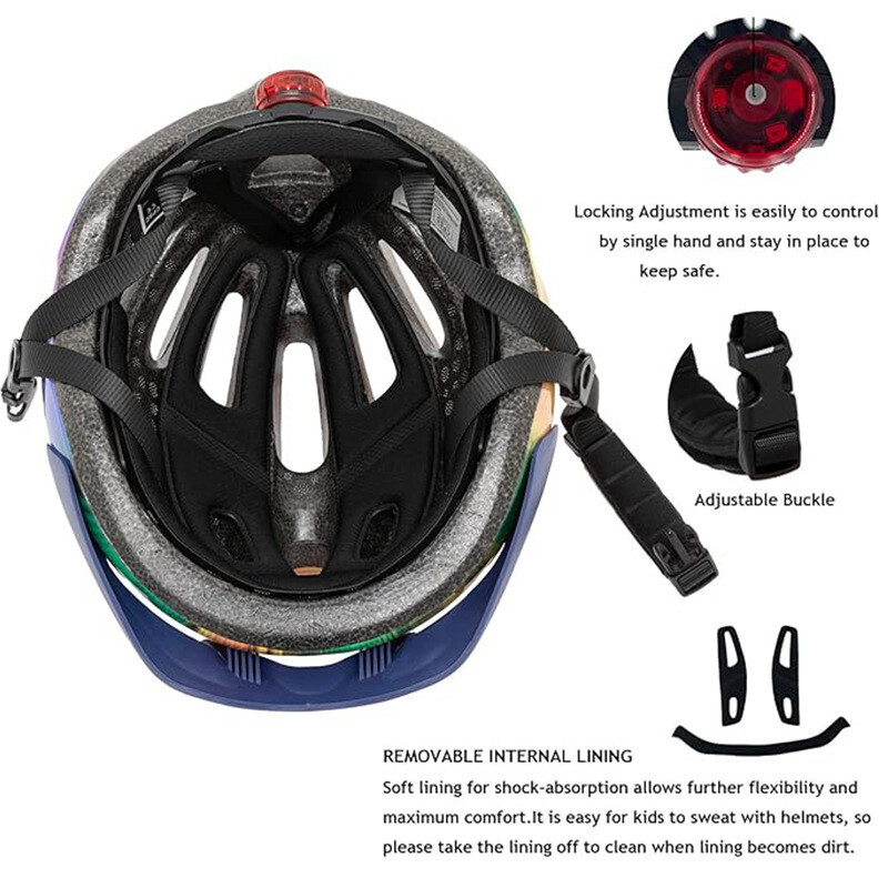 Παιδικό κράνος ποδηλάτου Παιδικό κράνος αθλητικής ασφάλειας για σκούτερ MTB Ποδήλατο Ενσωματωμένο κράνος Ποδηλασία Προστασίας εξωτερικού χώρου