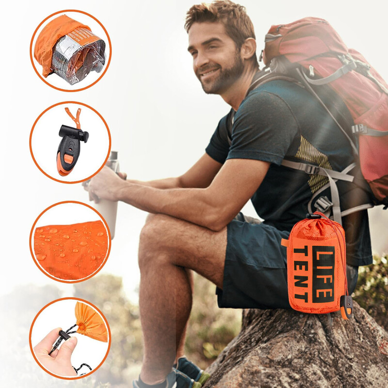 Cort de urgență pentru 2 persoane, casa de campare, impermeabilă, pergola de călătorie, campanie de familie, casă, corturi turistice, echipament cool, haină