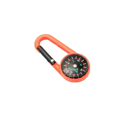 Mini lengvas kompasas, nešiojami karabininiai raktų pakabukų kompasai, lauko stovyklavimo įrankis, alpinizmo turizmo išgyvenimo įranga