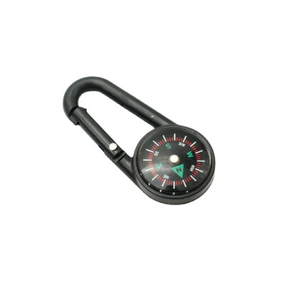 Mini lengvas kompasas, nešiojami karabininiai raktų pakabukų kompasai, lauko stovyklavimo įrankis, alpinizmo turizmo išgyvenimo įranga