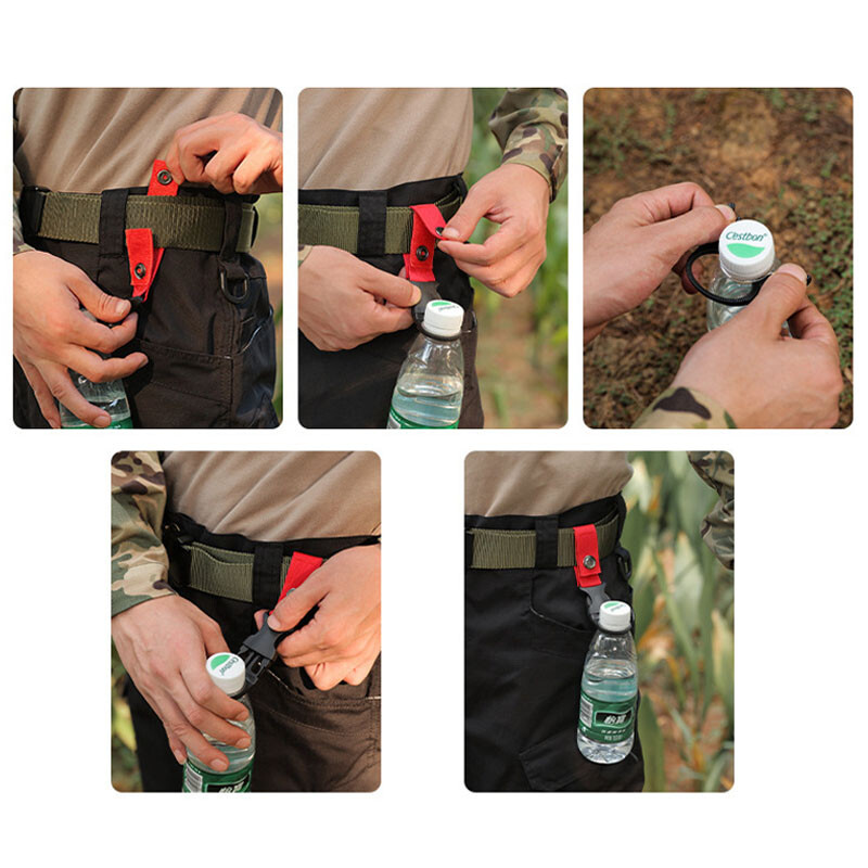 Molle Webbing σακίδιο πλάτης Πόρπη για θήκη για μπουκάλια νερού Κλιπ ζώνης για μπρελόκ για υπαίθρια πεζοπορία Αξεσουάρ κάμπινγκ