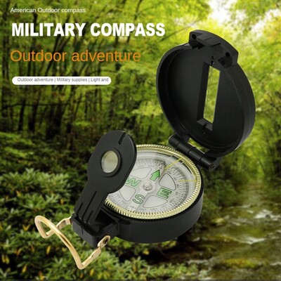 2023newPortable Compass Military Outdoor Camping Folding Compass Green Hiking Survival Trip Εργαλείο αποστολής πλοήγησης ακριβείας