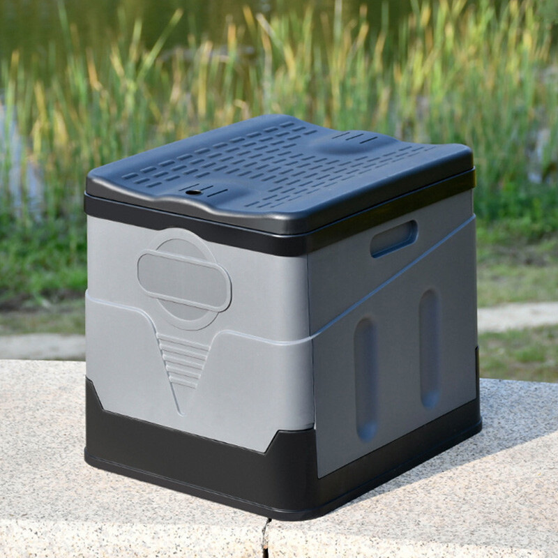 Φορητή Πτυσσόμενη Τουαλέτα Υπαίθρια Τουαλέτα Κάμπινγκ Κάδος σκουπιδιών Commode Κουβάς Τουαλέτα ταξιδιού για κάμπινγκ αυτοκίνητο υπαίθρια σκηνή πεζοπορίας